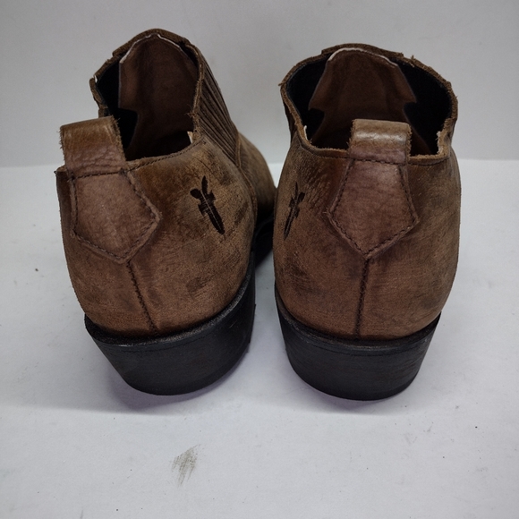 Frye Billy Shootie Western ankle leather brown/distressed 9B (discontinued) - Picture 10 of 11
